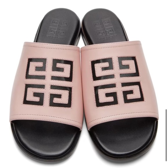 Givenchy Pink 4G Cut-Out Sandals; Box & 2 Dust Bags - Picture 1 of 12